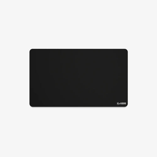 Stitched Cloth Mousepad XL Extended in Black top view