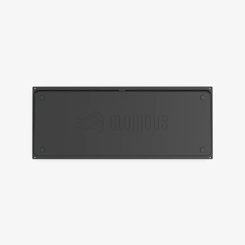 GMMK PRO FlexKit in Black Slate on a white background, bottom case only displayed, top down view