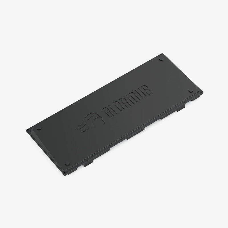 GMMK PRO FlexKit in Black Slate on a white background, bottom of bottom case only displayed