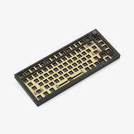GMMK PRO Brass Switch Plate installed on a Black Slate GMMK PRO