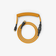 Coiled Keyboard Cable in Glorious Gold top view