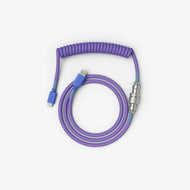 Coiled Keyboard Cable in Nebula top view