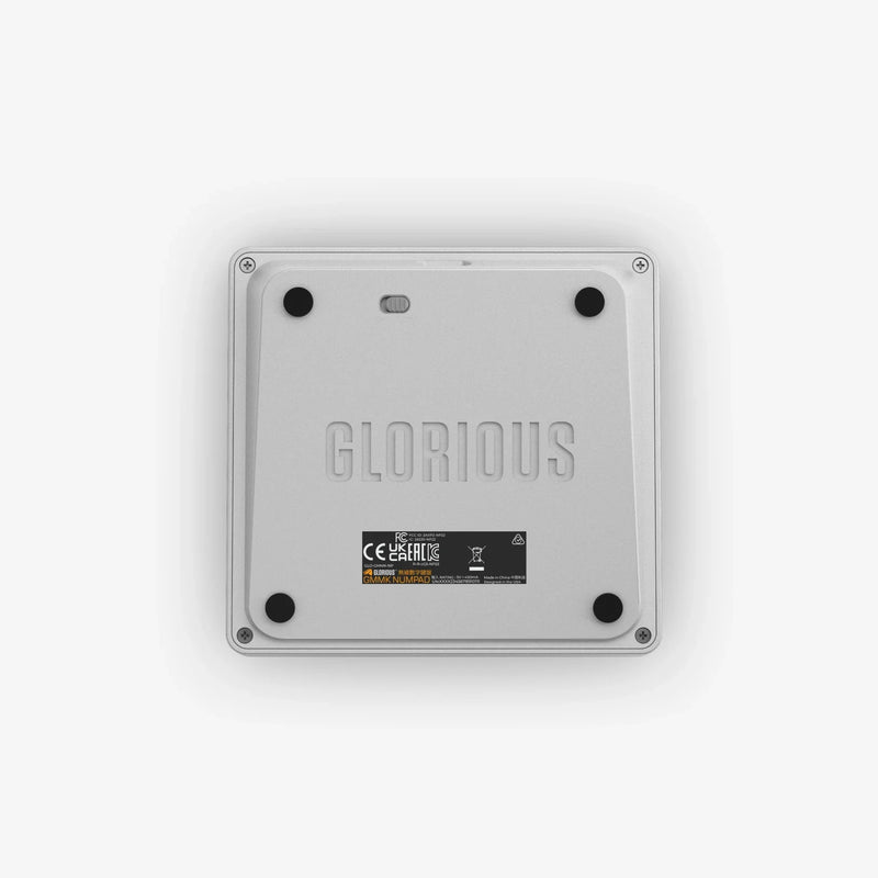 GMMK Numpad in White Ice bottom view