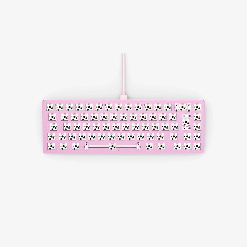 GMMK 2 ISO 65% Barebones Keyboard top view | Pink