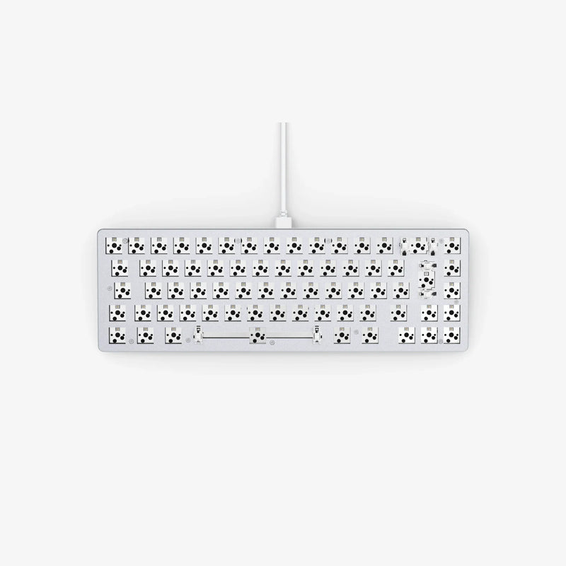 GMMK 2 ISO 65% Barebones Keyboard top view | White