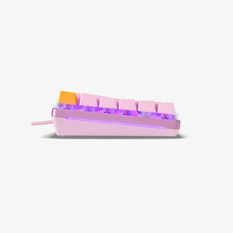 GMMK 2 96% Full Size prebuilt keyboard in Pink side view