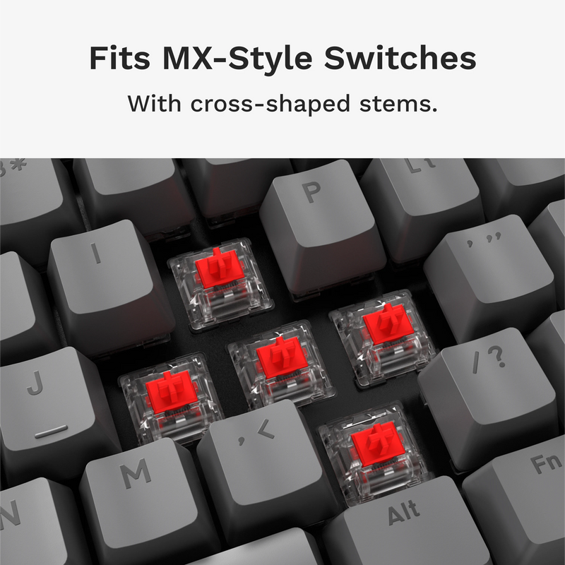 GPBT Armor Grey Basics Keycaps