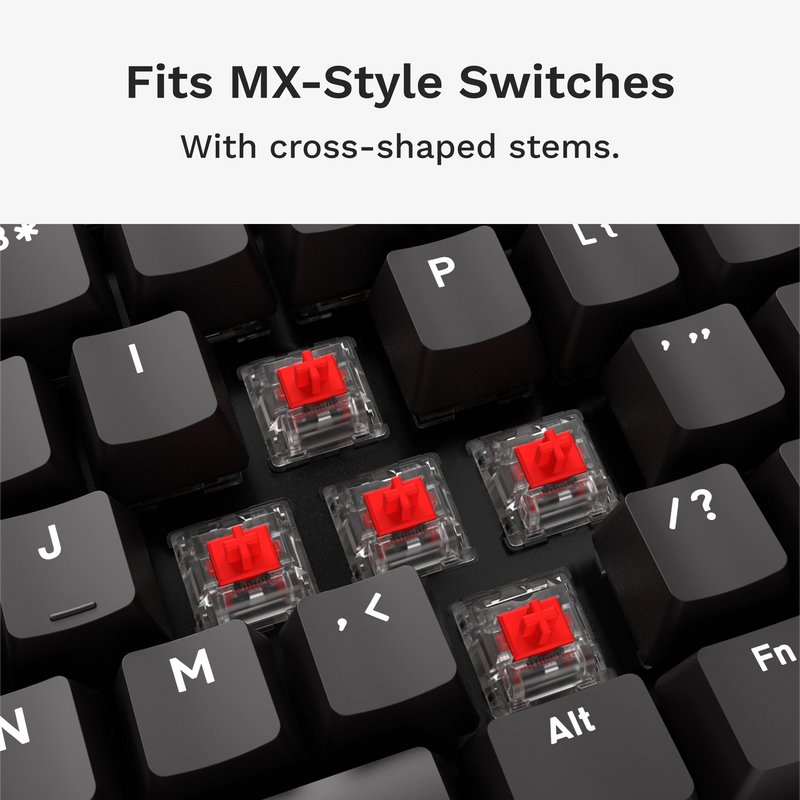 GPBT Classic Black Basics Keycaps