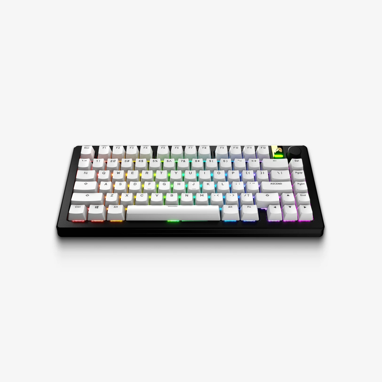 Glorious GPBT Classic White Keycaps – Clean & Durable PBT Keycaps