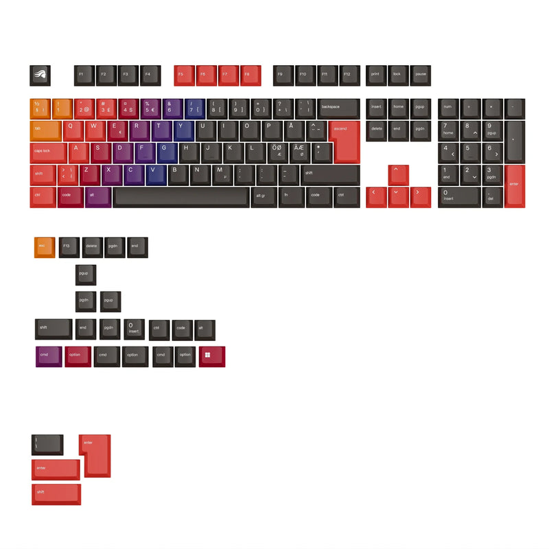 GPBT Celestial Fire V2 Keycaps