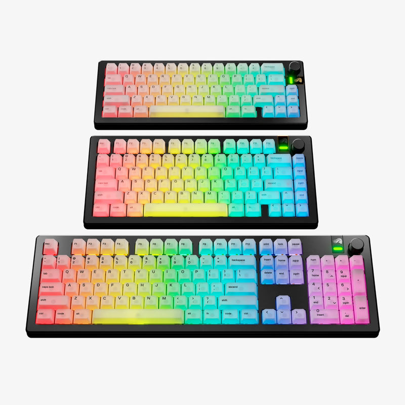 Glorious Polychroma RGB Keycaps – Vibrant RGB Keycap Set