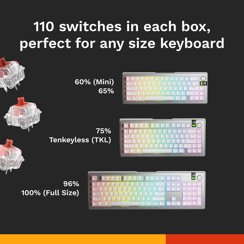 Glorious Fox MX Linear Switches – Smooth & Responsive Gaming Switches