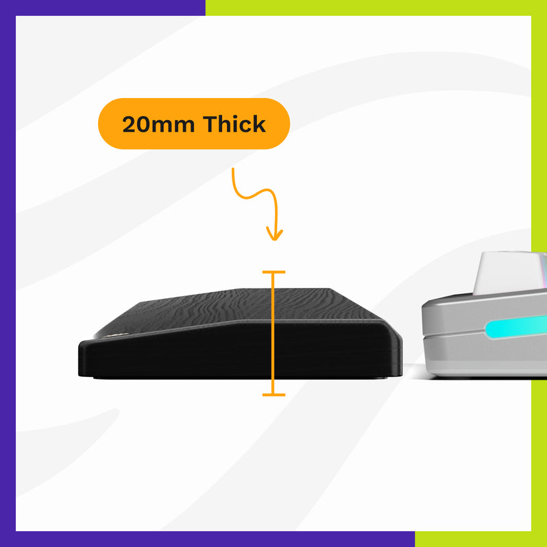 משענת כף יד Wood Ergonomic Wrist Rest 100 מבית Glorious