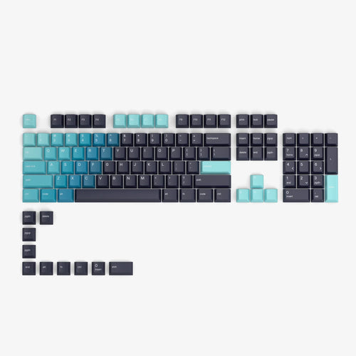 GPBT Celestial Keycaps in Ice full kit layout
