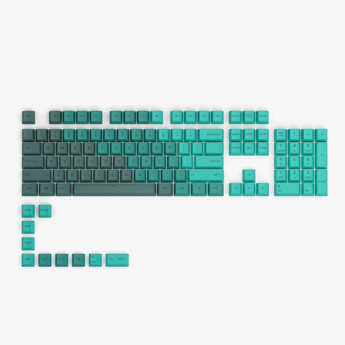 GPBT Rain Forest Keycaps in English (US), full kit layout