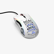Model D Minus Wired in Matte White back angle view