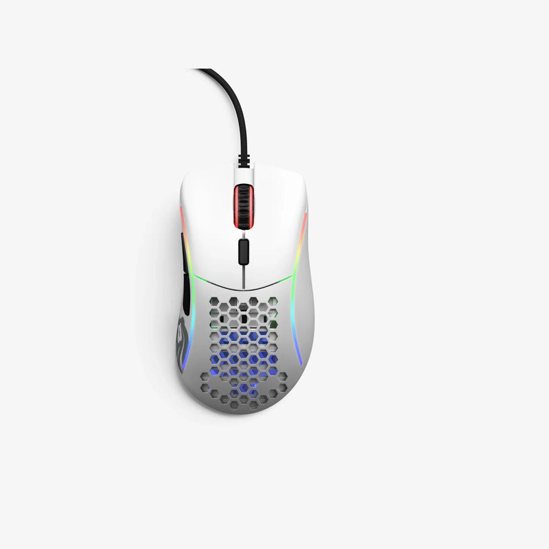 Model D Minus Wired in Matte White top view