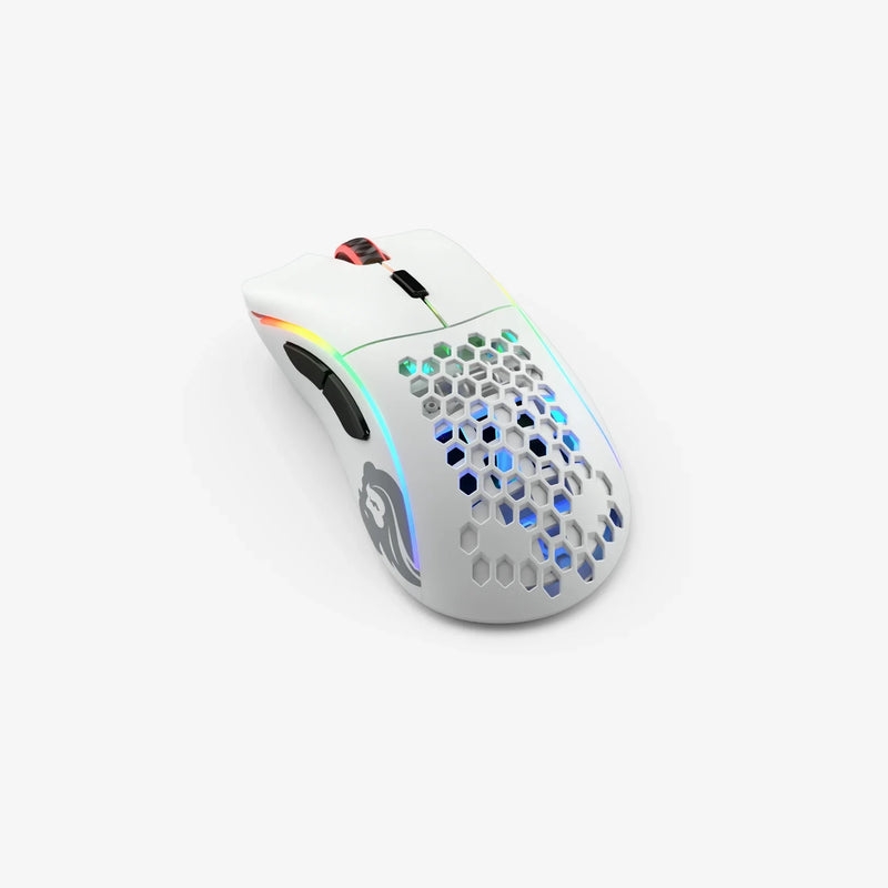 Model D Minus Wireless in Matte White back angle view