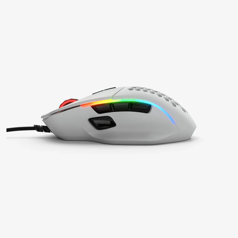 Model I Wired in Matte White side view