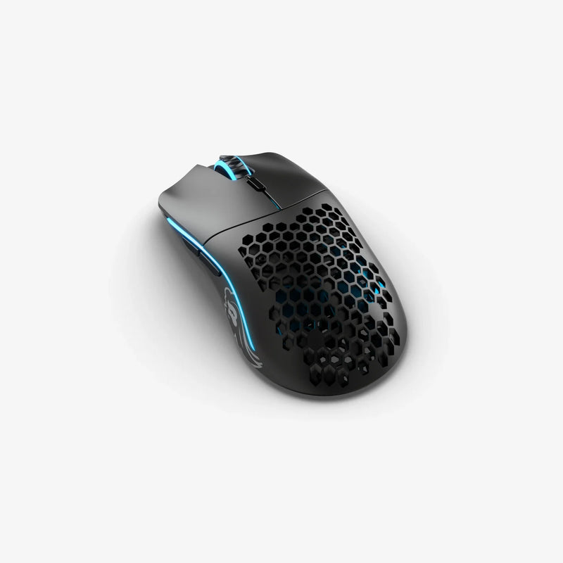 Model O Minus in Matte Black back angle view