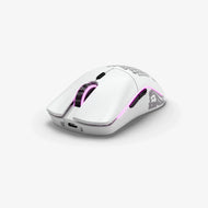 Model O Minus in Matte White front angle view