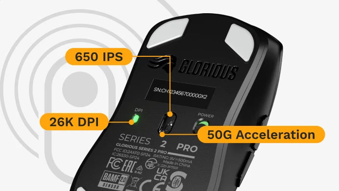 Optični senzor bamf 2. 0 na glorious series 2 pro wireless gaming miški