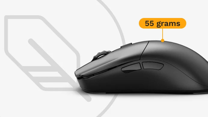 Glorious series 2 pro wireless | 8k polling in 26. 000 dpi | 55 g | črna brezžična gaming miška 2 Glorious series 2 pro wireless črna gaming miška s težo 55 gramov