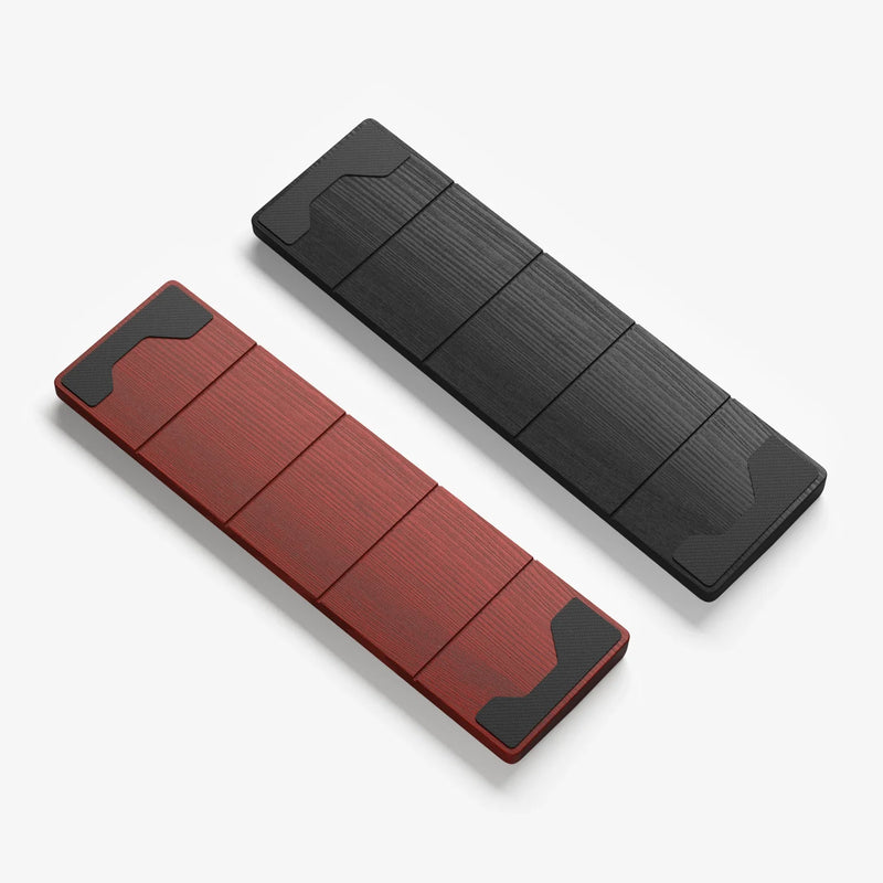 Bottom view of Wooden keyboard wrist rest
