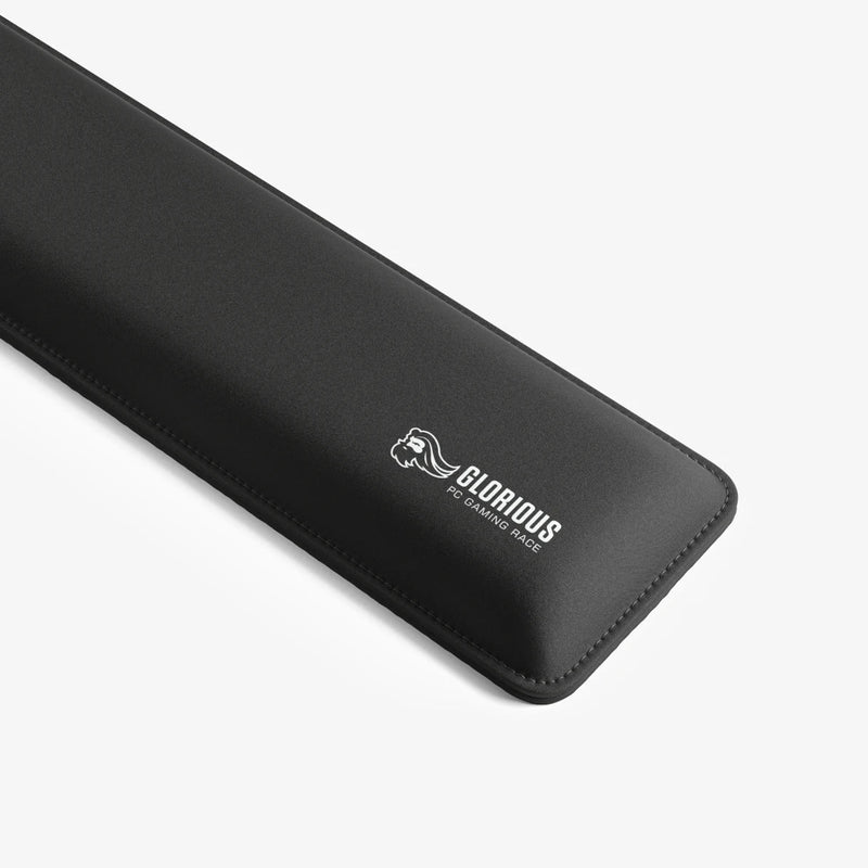 Close up of logo on Padded Wrist Rest