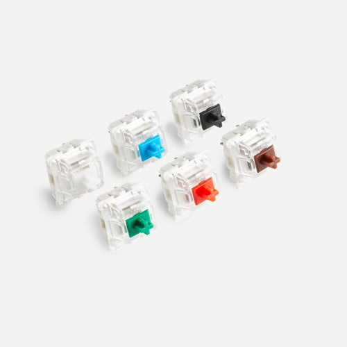 All Gateron Switch options displayed together