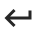 Black return arrow logo